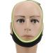 Adjustable Anti-Snore Chin Strap - Breathable Sleep Aid in Black with Fluorescent Green Edge - Buy Online on GoSupps.com