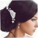 Housoutil Bangs Comb Bangs Hair Clip Pearl Wedding Hairpieces Leaf Wedding Hairpin Hair Combs for Wedding Hair Barrettes for Women Flower Side Comb Bride Accessories Rhinestone Rhinestones - Buy Online on GoSupps.com