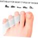 Hemoton 36 pcs Silicone Gel Toe Separators & Bunion Guards - Thumb Protectors, Toe Sleeves - Pinky Foot Adjuster - White Color - Skin-friendly - 6x2x0.6cm (3pcs) - Buy Online on GoSupps.com