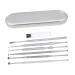 FOMIYES 1 Set Stainless Steel Ear Spoon Portable Ear Convenient Ear Picks Household Earwax Removers Removal Tools Practical Ear Cleaners Remover Ear Cleaning Kit Silver 15x0.2x0.2cm