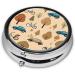 Car & Bicycle Printed Mini Round Pill Box | 3 Compartment Travel Organizer - Portable Pill Case for Home & Office - Buy Online on GoSupps.com