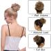 Messy Hair Bun Donut Chignon Updo Scrunchie Hairpiece Ponytail Extension Light Brown & Blond 25g - Buy Online on GoSupps.com