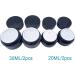 Kingyh 4-Piece Amber Glass Bottles - 20ml & 30ml Fillable Containers for Cosmetics & Essential Oils - Buy Online on GoSupps.com