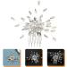 FRCOLOR Set of 3 Comb Prom Headband Wedding Tiara Hair Accessories Hair Combs Wedding Hair Clips for Brides Hair Combs Rhinestones Headpiece Hairpiece Bridal Plastic - Buy Online on GoSupps.com