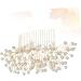 Ipetboom Bridal Hair Comb Bridal Hair Pin Rhinestone Bridal Rhinestone Hair Clips Leaf Flower Hair Comb Pearl Hair Comb Metal Hair Clips Tiara Wedding Bride Hair Accessories - Buy Online on GoSupps.com