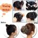Thick Hair Donut Scrunchie Updo Hairpiece in Dark Brown & Bleach Blonde - Buy Online on GoSupps.com