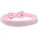 THAIN Rhinestone Dog Cat Collar - Bling Diamond Crown Decoration - Pink - XS (8-10) - Small Medium Large Dogs - Buy Online on GoSupps.com