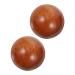 Toyvian 2st Health Ball Handball Thai Hand massager Baoding Massage Balls Hand Leisure Baoding Balls Meditation Balls Thai massage tool Fitness Wood Portable Thailand