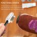 Suede Shoe Cleaning Brush Set - 2pcs 4-Sided & Brass Bristle Eraser for Shoes, Boots - Black & White - Buy Online on GoSupps.com