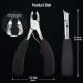 opove X5 Silver Podiatrist Toenail Clippers for Ingrown or Thick Nails - Precision Diabetic Pedicure Tool for Men - Buy Online on GoSupps.com
