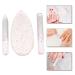 Premium Glass Nail File Set with Callus Remover & Dead Skin Rasp Perfect Nail Buffer for Manicure | International Shipping - Buy Online on GoSupps.com