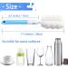 Premium Bottle Brush Sponge Set - 4 Replacement Heads for Baby & Insulated Bottles | Portable Long Handle Cleaner - Buy Online on GoSupps.com