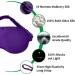 SIlk Sleep Mask for Women/Men/Girls | 100% Mulberry Silk Blackout Blindfold - Fantasy Violet - Buy Online on GoSupps.com