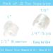 MENOCADY 12-Pack Gel Toe Separator for Bunions - 1/4 Thick Big Toe Spacers - Single Loop Toe Spreader for Overlapping Toe Correction (Clear) - Buy Online on GoSupps.com