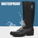DKSUKO Women's Tall Waterproof Rubber Rain Boots - Size 9 Matte Black - Buy Online on GoSupps.com