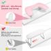U-shaped Nail Tech Arm Rest Pillow - Premium Microfiber Leather Cushion for Acrylic Manicure - Pink - Buy Online on GoSupps.com