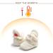 EDOTON Unisex Newborn Winter Boots - Non-Slip Sole, Adjustable Bootie Sock 6-12 Months, White - Buy Online on GoSupps.com