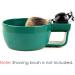 LinkidiA Green Plastic Shaving Bowl - Non-Slip Handle Large Capacity Easy Foam Grooves for Men | International Shipping - Buy Online on GoSupps.com