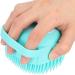 Soft Silicone Pet Dog Bath Brush with Shampoo Dispenser - Blue | Grooming and Cleaning Brush for Hair and Fur - Buy Online on GoSupps.com