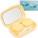 Buy Cute Yellow Contact Lens Container | Portable Keeper Box & Soaking Storage Set for Students - International Shipping Available - Buy Online on GoSupps.com
