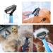 nuoshen Pet Grooming Dematting Comb Double Sided Teeth Blade Dog Undercoat Rake Comb Pet Rake Comb for Dogs and Cats Removes Loose Undercoat - Buy Online on GoSupps.com
