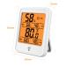Digital Thermometer Hygrometer for Indoor Use - Accurate Temperature & Humidity Monitor with Backlight for Greenhouses - Compact White Design (7.9 x 5.8 x 2.2 cm) - Buy Online on GoSupps.com