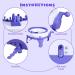 Zcvtbye 48-Needle Knitting Machine with Row Counter & Pompom Maker - DIY Smart Weaving Round Loom Kit for Scarf, Hat, Sock - Buy Online on GoSupps.com