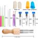 ZMAAGG Felting Needle Set - 43 Pieces with Wood Handles, Awl, and Instruction for DIY Felting - 3 Sizes Included - Buy Online on GoSupps.com