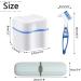 Hioph Denture Case Kit 2 Denture Bath Cups 2 Denture Cleaner Brushes 2 Portable Toothbrush Box Strainer Basket Retainers Denture Care Bath Box for Dentures Braces Mouth Guard or Traveling Green 6 Piece Set - Buy Online on GoSupps.com