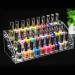 AYNEFY Acrylic Nail Polish Stand - 3 Layers Makeup Organizer Display - Clear Storage Holder (31x13.3x11cm) for All Nail Polish Enthusiasts - Buy Online on GoSupps.com
