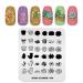 Kads Nail stamp plate with flower succulents nail art stamps stencil for do manicure stamp plate stencil tools (FL046)