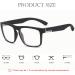 Fashion Square Blue Light Blocking Glasses for Men & Women - Black Clear Silver Options | Protect Your Eyes from Digital Strain - Buy Online on GoSupps.com