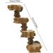 Generic Bird Ladder Bird Toy Bird Wooden Ladder Toy Wooden Parrot Bird Perch Stand Platform for Pet Training Bird Cage Accessories Decoration - Buy Online on GoSupps.com