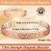 Cigmag 9X Lymphatic Drainage Copper Magnetic Bracelet | Rose Gold Crystal Plum | Adjustable Cuff Bangle for Women | Ultra Strength Magnet | Gift Box Included - Buy Online on GoSupps.com