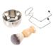 Beaupretty 1 Set shaving kit holder home tools suite supplies beard shaving brush Nursing supplies Accessories foam bowl shaving brush and razor stand shaving cream
