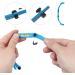 Salon Cleansing Aluminum Cotton Wire Eyebrow Ruler Kit Eyebrow Mapping Tool Kit (Blue) - Buy Online on GoSupps.com