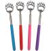 4 Pcs Telescopic Back Scratcher Message Tools for Instant Itching Relief Stainless Steel Soft Grip Telescopic Claw Back Massager Claw