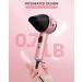 Dual Voltage Travel Hair Dryer - Lightweight Compact 1000W Blow Dryer with European Plug - Perfect for Women & Kids International Travel - Buy Online on GoSupps.com