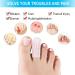 Breathable Gel Toe Protectors 10 Pcs for Ingrown Toenails, Corns, Calluses - Pinky Toe Caps Included - Buy Online on GoSupps.com