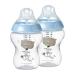 Tommee Tippee Closer to Nature Baby Bottles  Blue Slow Flow Breast-Like Nipple with Anti-Colic Valve (9oz  2 Count) 2 Count (Pack of 1)