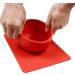 Modaliv Scooper Bowl with Silicone Suction Base (34oz) - Red, Food Grade Silicone, Dishwasher & Microwave Safe - Adaptive Equipment for Adults - Buy Online on GoSupps.com