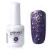 Vishine Gel Polish Nail Art Soak-off UV LED Nail Gel Polish Diy Manicure Glitter Mediumpurple #600