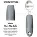 Easy Grip Cutlery Set for Disabled & Elderly - Extra Wide Handles, Chunky Grips (4PCS Grey) - Buy Online on GoSupps.com