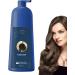  Rrlihjgu Hair coloring shampoo for grey and dark brown hair - Permanent shampoo for men and women - Hair coloring shampoo for grey hair - Plant-based ingredients - - Buy Online on GoSupps.com