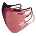adidas Face Covers 3-Pack Unisex Adult Wild Pink/Hazy Rose/Black ML