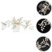 FRCOLOR 1 Pc Comb Rhinestone Tiara Macrame Decor Wedding Bridal Hair Clips Flower Bridal Headpiece Bridal Headbands Rhinestone Headband Leaf Decor Fashion Hairpin Alloy Bride Jewelry Pearl - Buy Online on GoSupps.com