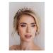 Sweetv Rose Gold Wedding Tiara - Crystal Bridal Crown for Women - Princess Costume Crown for Birthday Party Prom - Buy Online on GoSupps.com