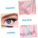 Didiseaon Mascara Brush Eyelash Brush Eyeliner Shaping Tool Eyeliner Stencils Multipurpose Storage Tool Woman 15X5.7CM Pink - Buy Online on GoSupps.com