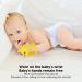 Bite Ring Toys - Silicone Sweet Chick Shape Pacifiers with Biting Stems for Babies (Lemon Yellow) | Soothing Day & Night Solution - Buy Online on GoSupps.com
