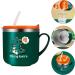 Kids Stainless Steel Milk Bottle with Scale, Anti-Scald Handle and Silicone Straw - Toddler's Eco-Friendly Drinking Cup - Buy Online on GoSupps.com